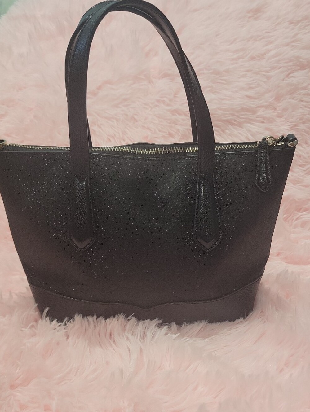 Kate Spade Lola Glitter Small Satchel Black - Picture 3 of 4